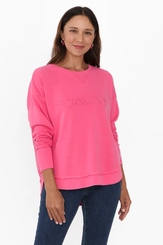Simplified Pink Crewneck Sweatshirt sold by Blue Bungalow