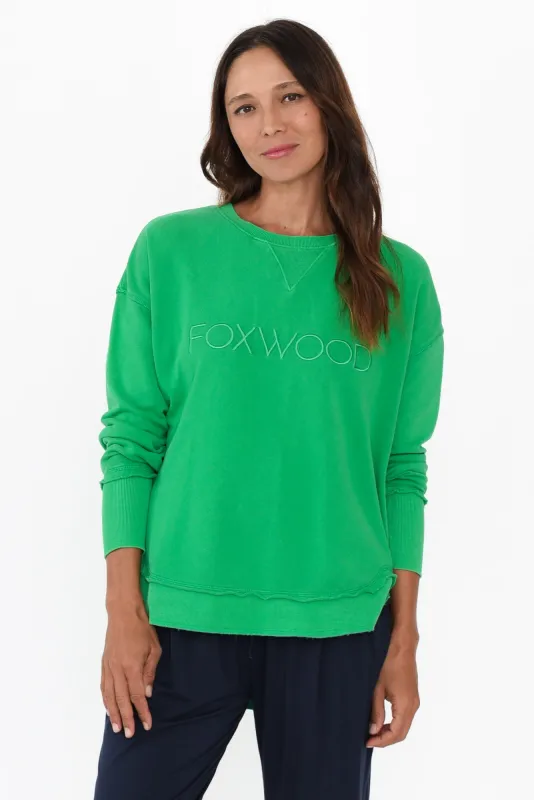 Simplified Green Crewneck Sweatshirt sold by Blue Bungalow