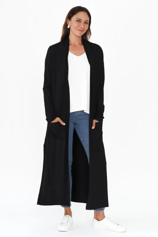 Black Bamboo Pocket Cardigan sold by Blue Bungalow