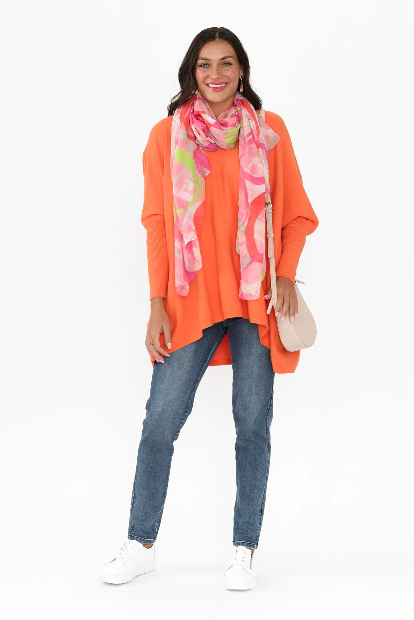 Nastia Orange Wool Blend Jumper sold by Blue Bungalow product image thumbnail 2