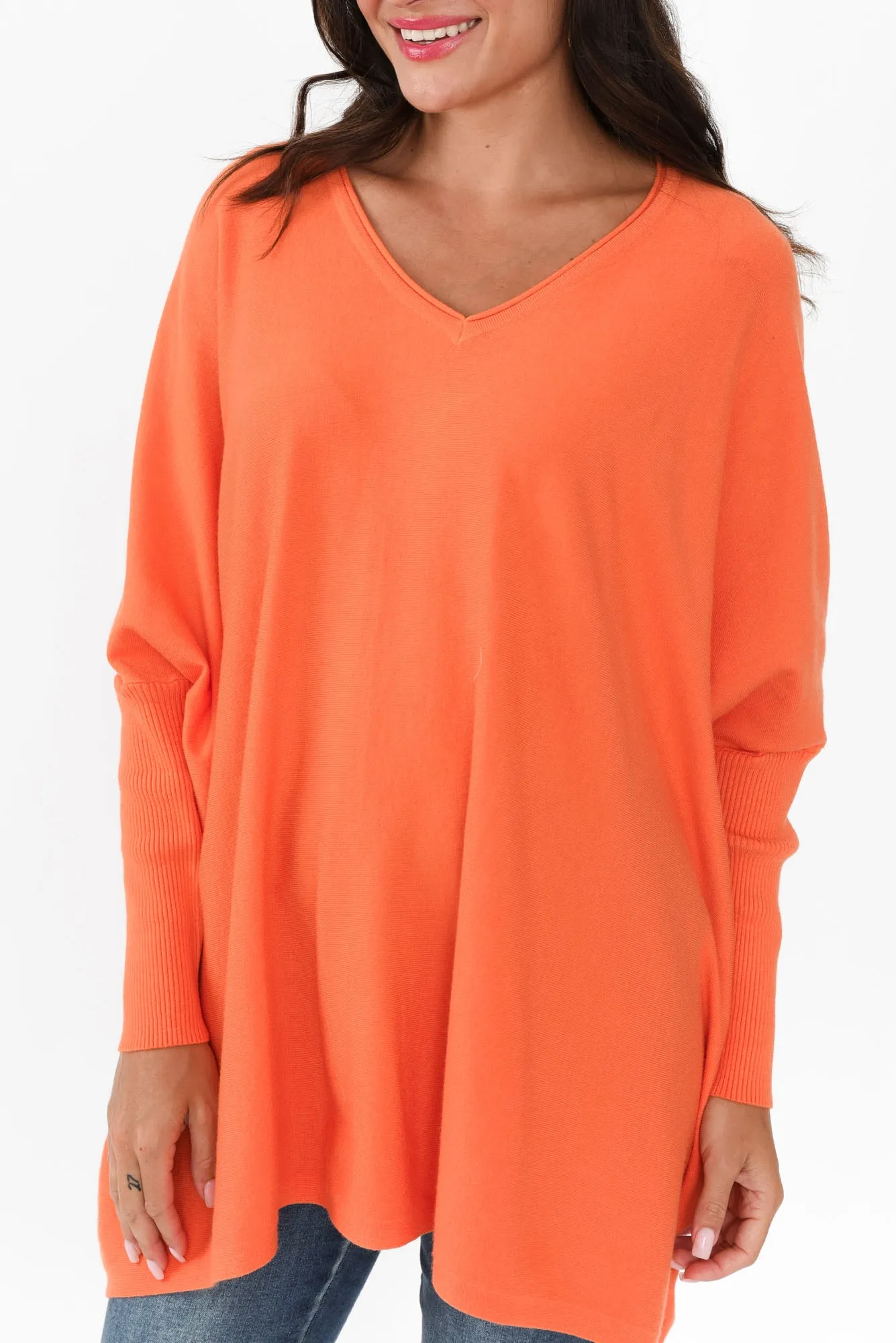 Nastia Orange Wool Blend Jumper sold by Blue Bungalow product image thumbnail 5