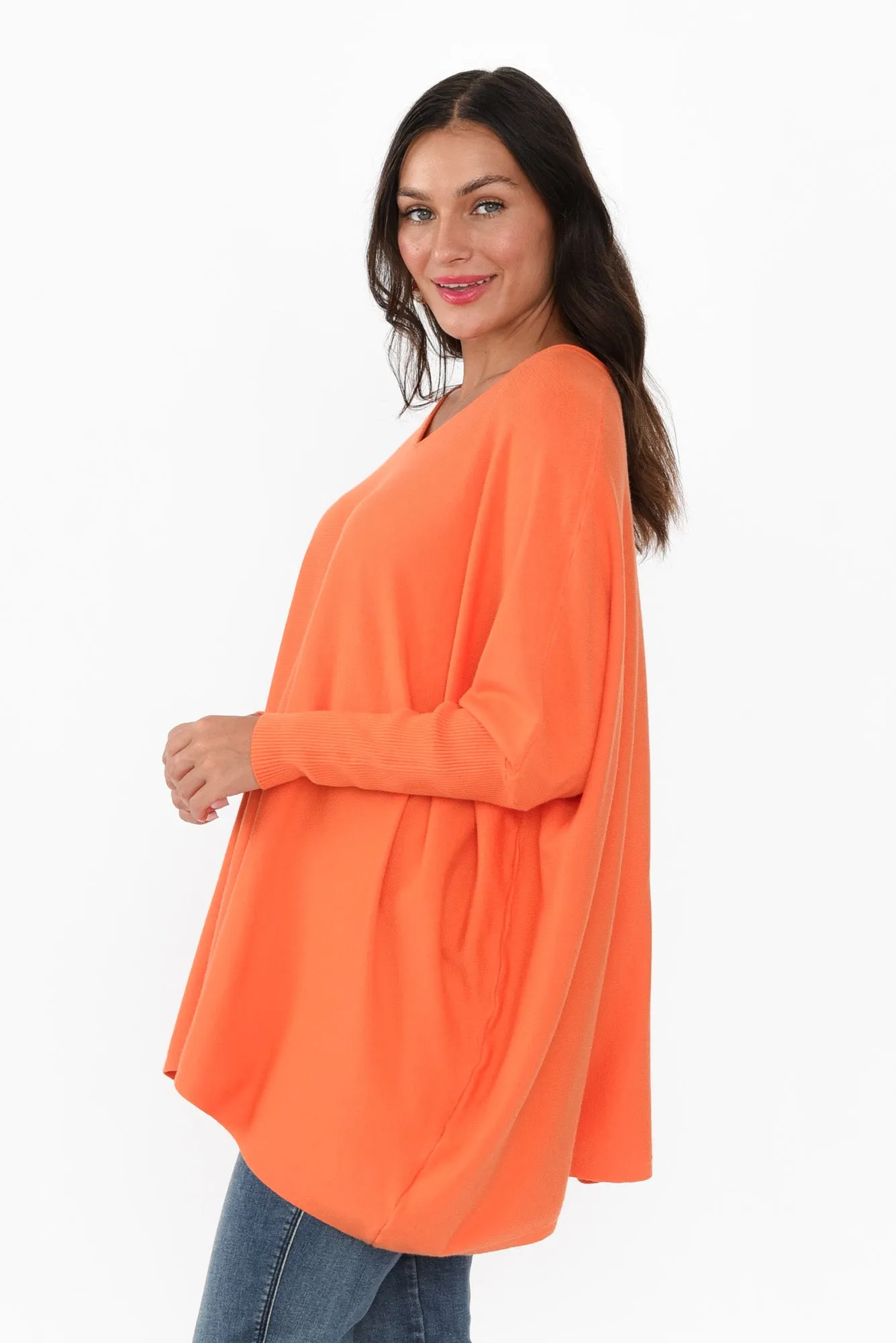 Nastia Orange Wool Blend Jumper sold by Blue Bungalow product image thumbnail 3