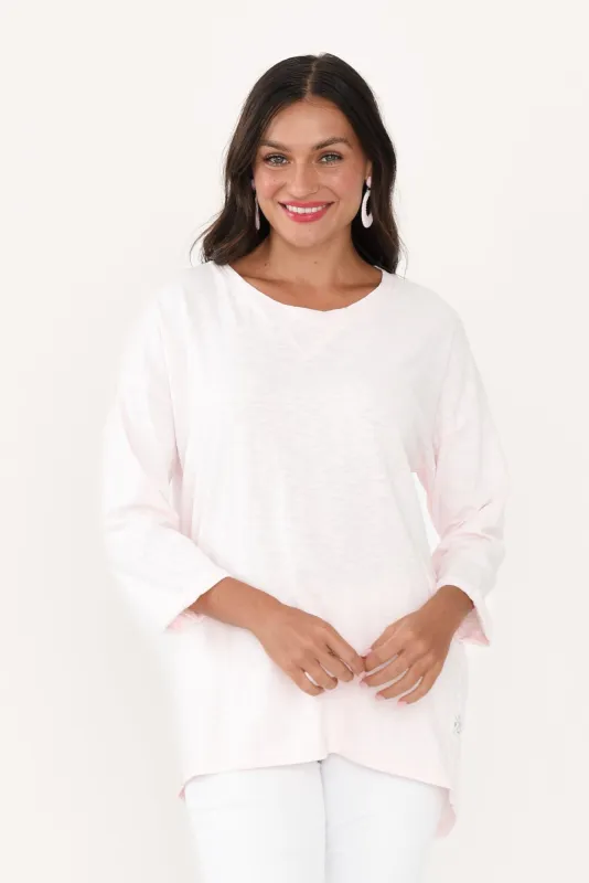Annie Pink Cotton Top sold by Blue Bungalow