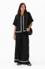 Nina Black Embroidered Linen Blend Shirt sold by Blue Bungalow