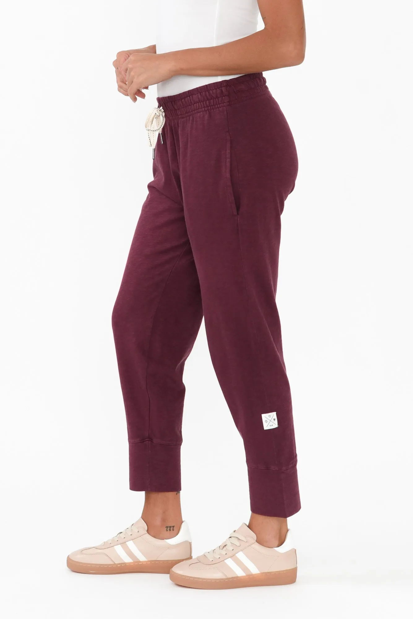 Fundamental Brunch Burgundy Cotton Pants sold by Blue Bungalow product image thumbnail 3