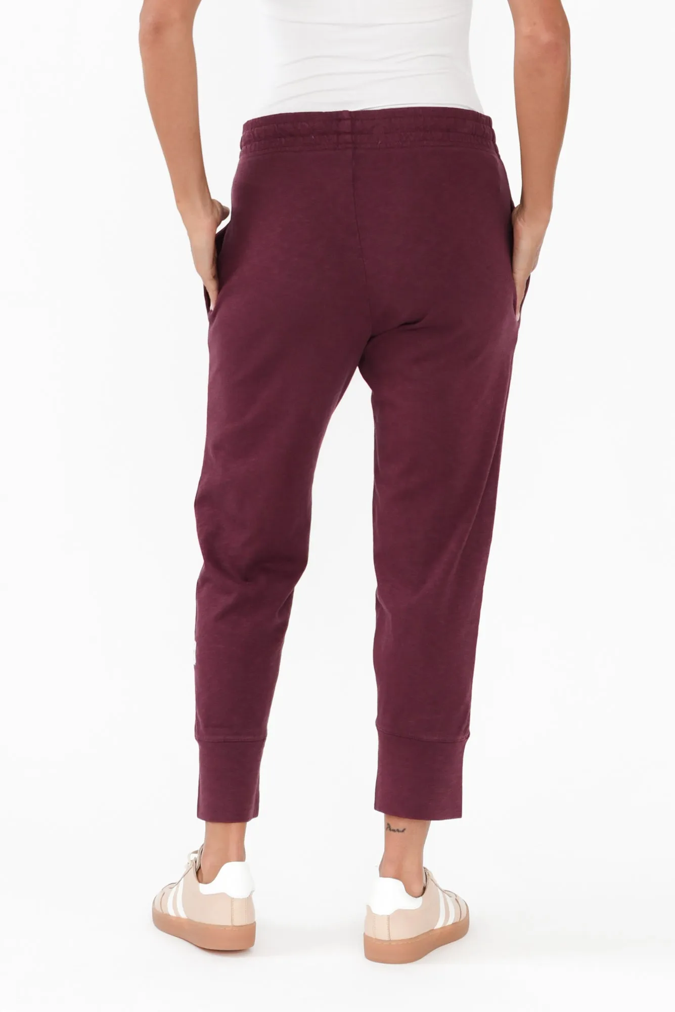 Fundamental Brunch Burgundy Cotton Pants sold by Blue Bungalow product image thumbnail 4