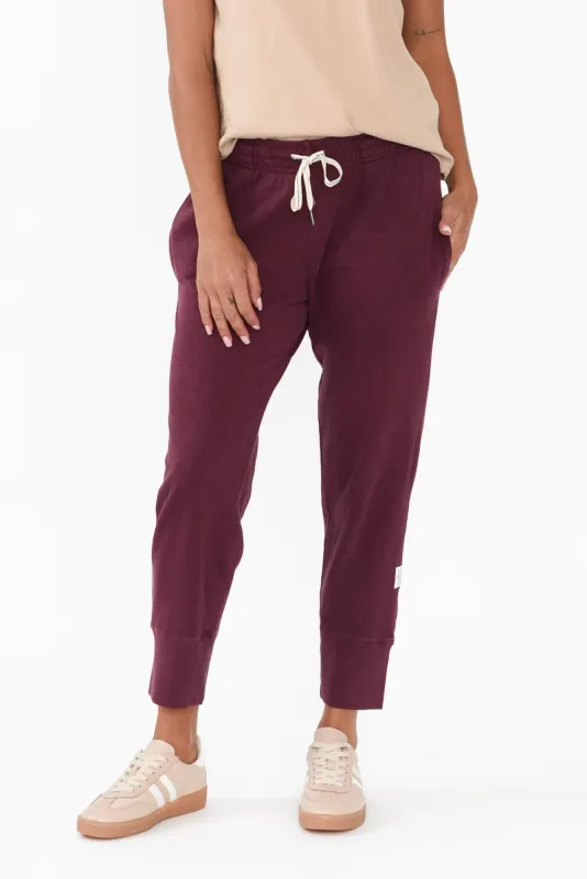 Fundamental Brunch Burgundy Cotton Pants sold by Blue Bungalow