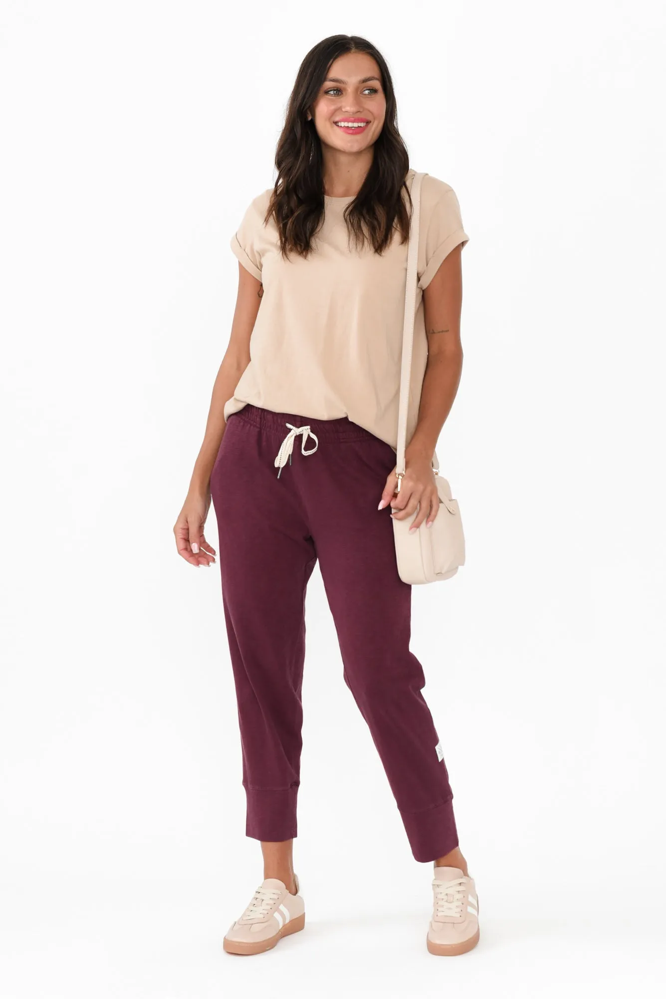 Fundamental Brunch Burgundy Cotton Pants sold by Blue Bungalow product image thumbnail 2