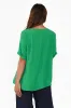 Nettie Green Cotton Blend Button Top sold by Blue Bungalow