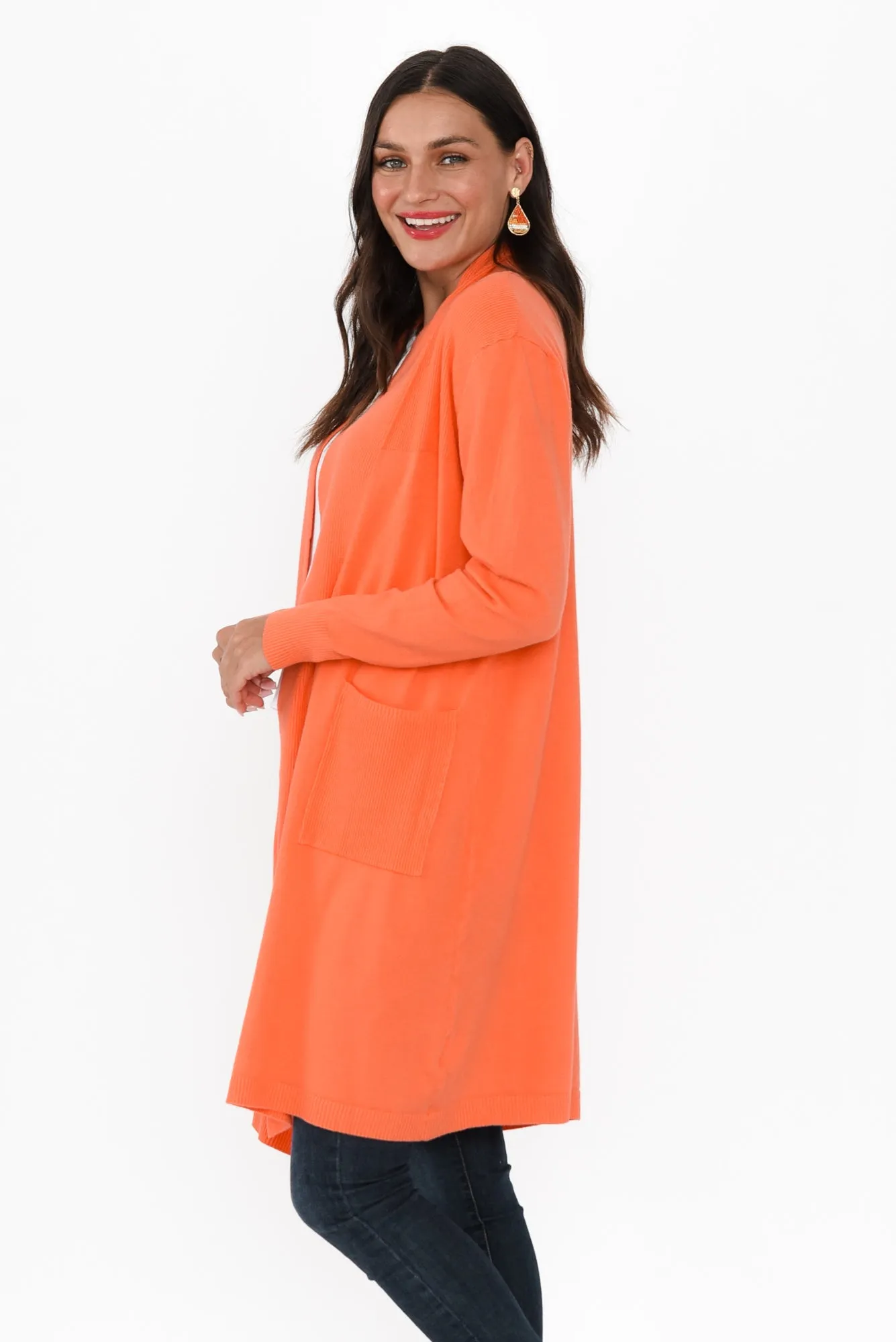 Kindred Orange Pocket Cardigan sold by Blue Bungalow product image thumbnail 3