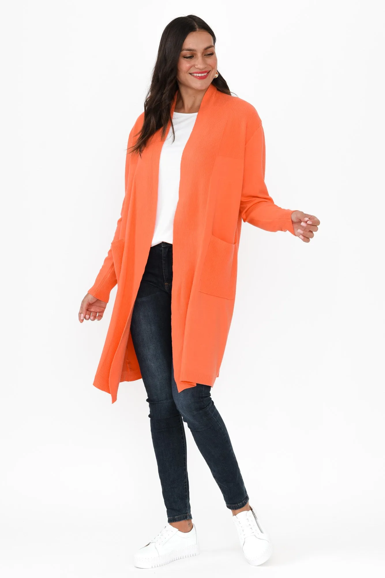 Kindred Orange Pocket Cardigan sold by Blue Bungalow product image thumbnail 2