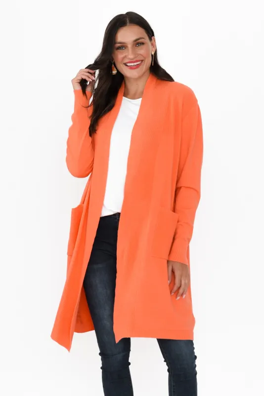 Kindred Orange Pocket Cardigan sold by Blue Bungalow