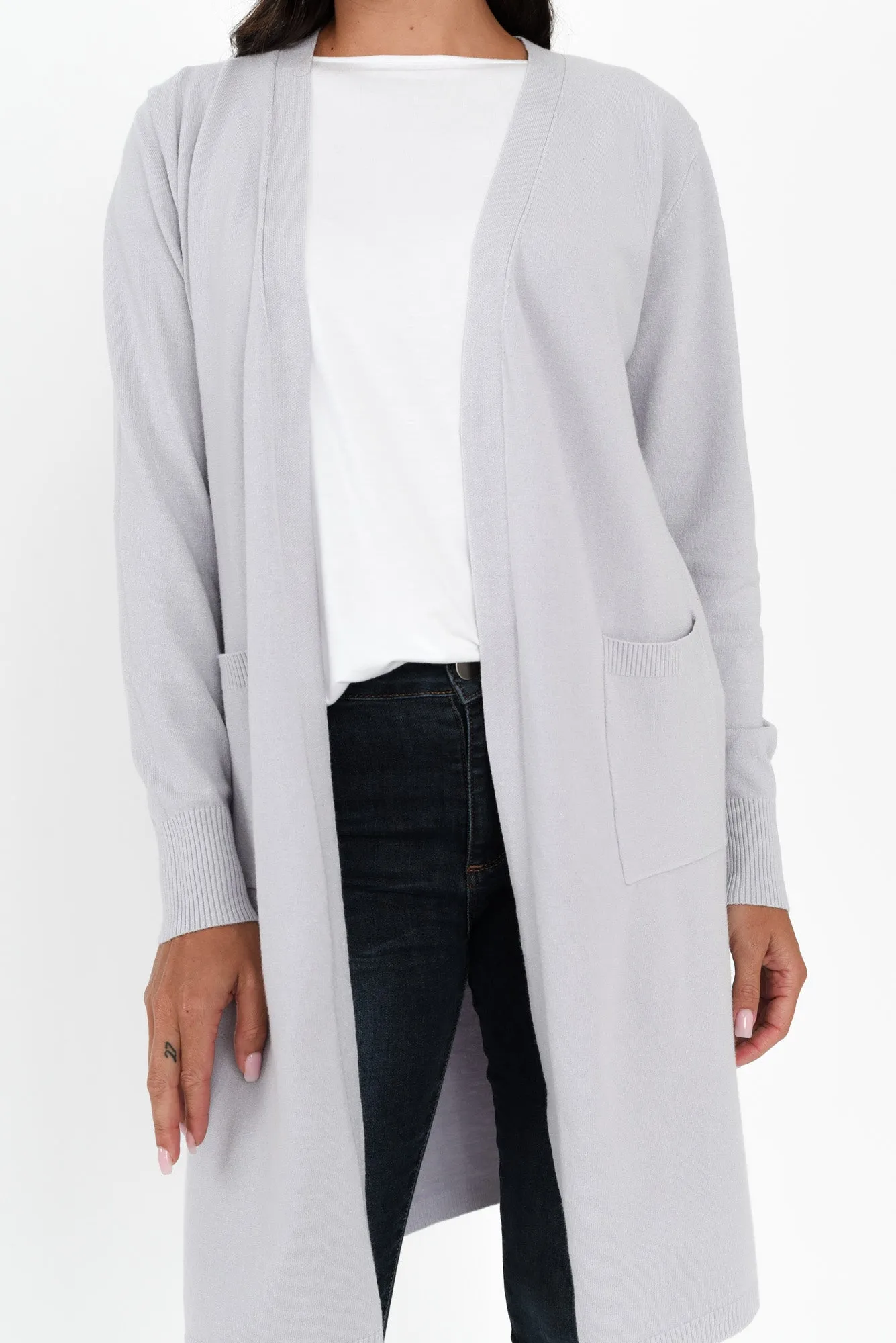 Issa Lilac Knit Pocket Cardigan sold by Blue Bungalow product image thumbnail 5