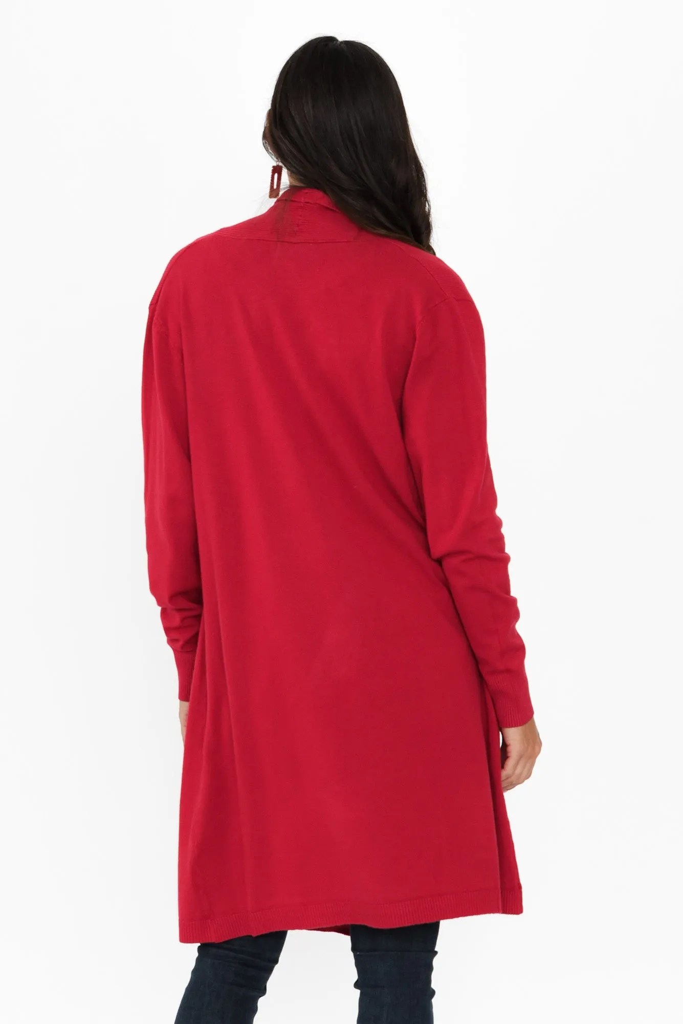 Kindred Red Pocket Cardigan sold by Blue Bungalow product image thumbnail 4