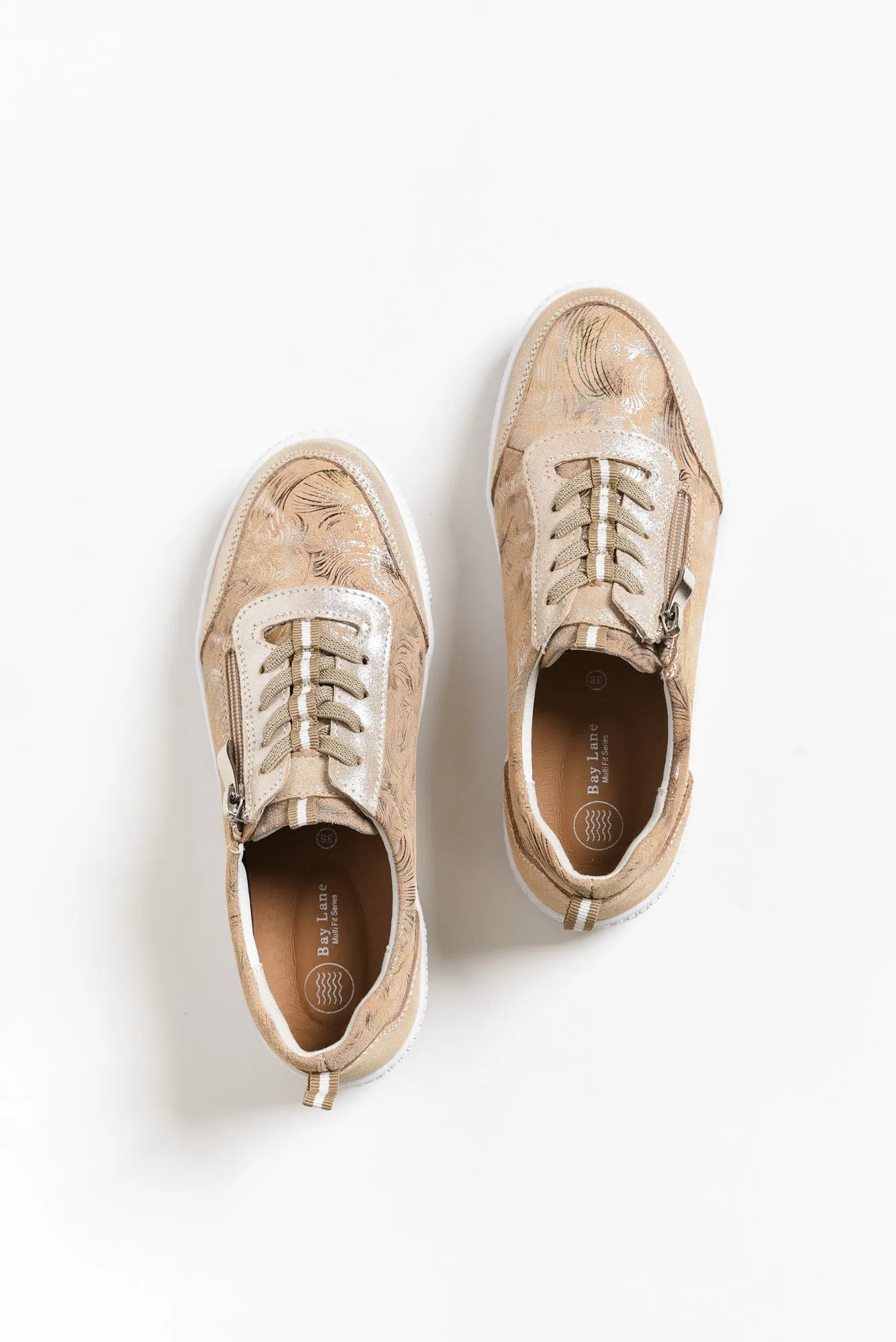 Glamper Blush Abstract Leather Sneaker sold by Blue Bungalow product image thumbnail 2