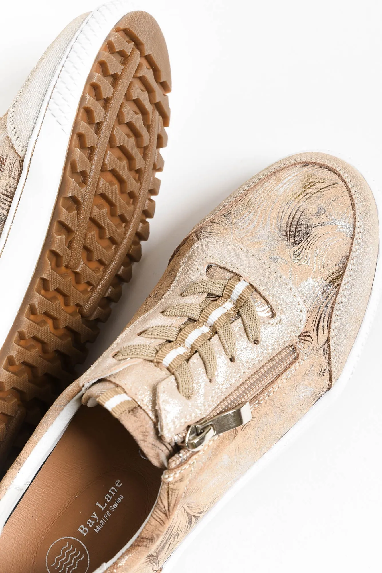 Glamper Blush Abstract Leather Sneaker sold by Blue Bungalow product image thumbnail 5