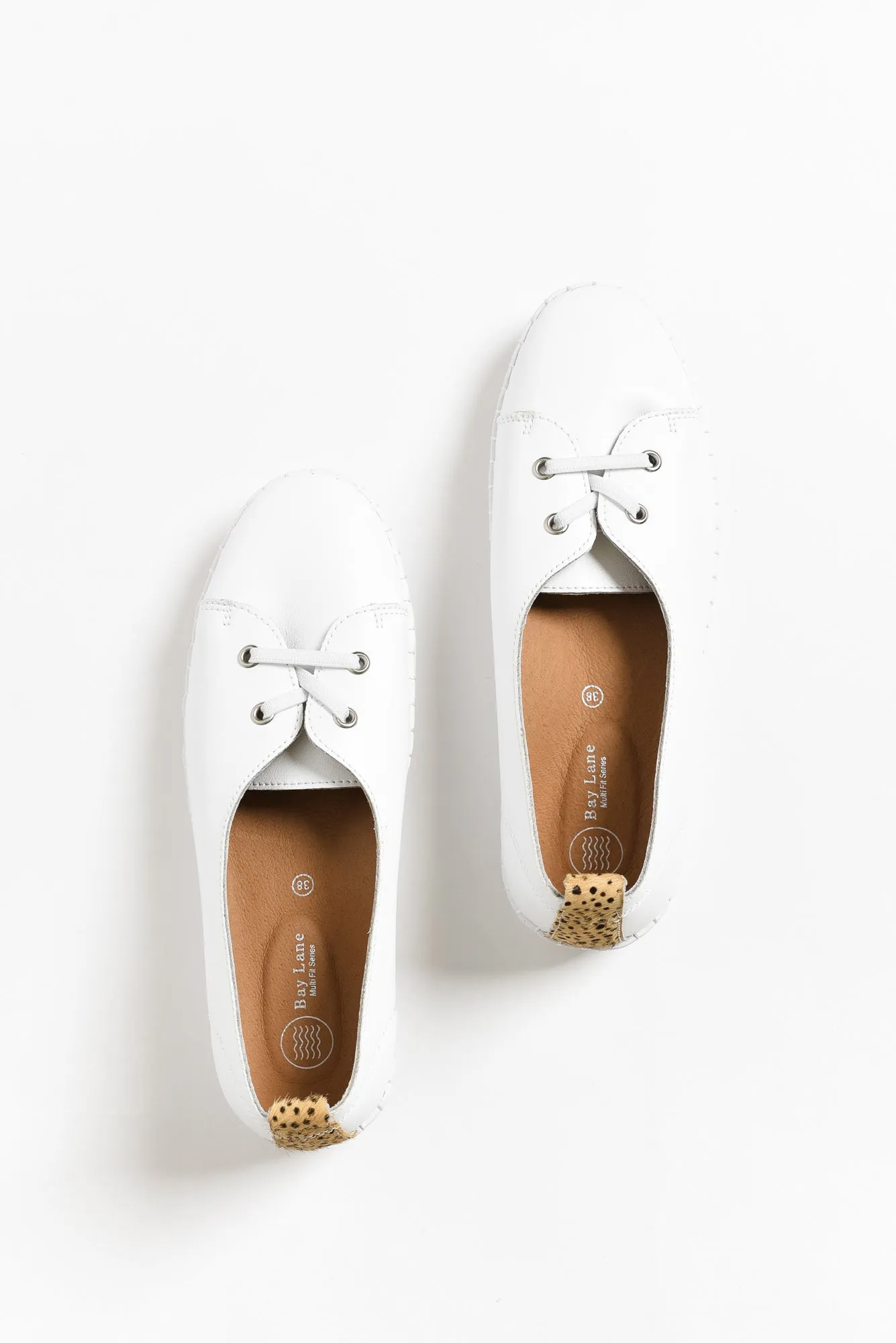 Shine White Cheetah Leather Loafer sold by Blue Bungalow product image thumbnail 4