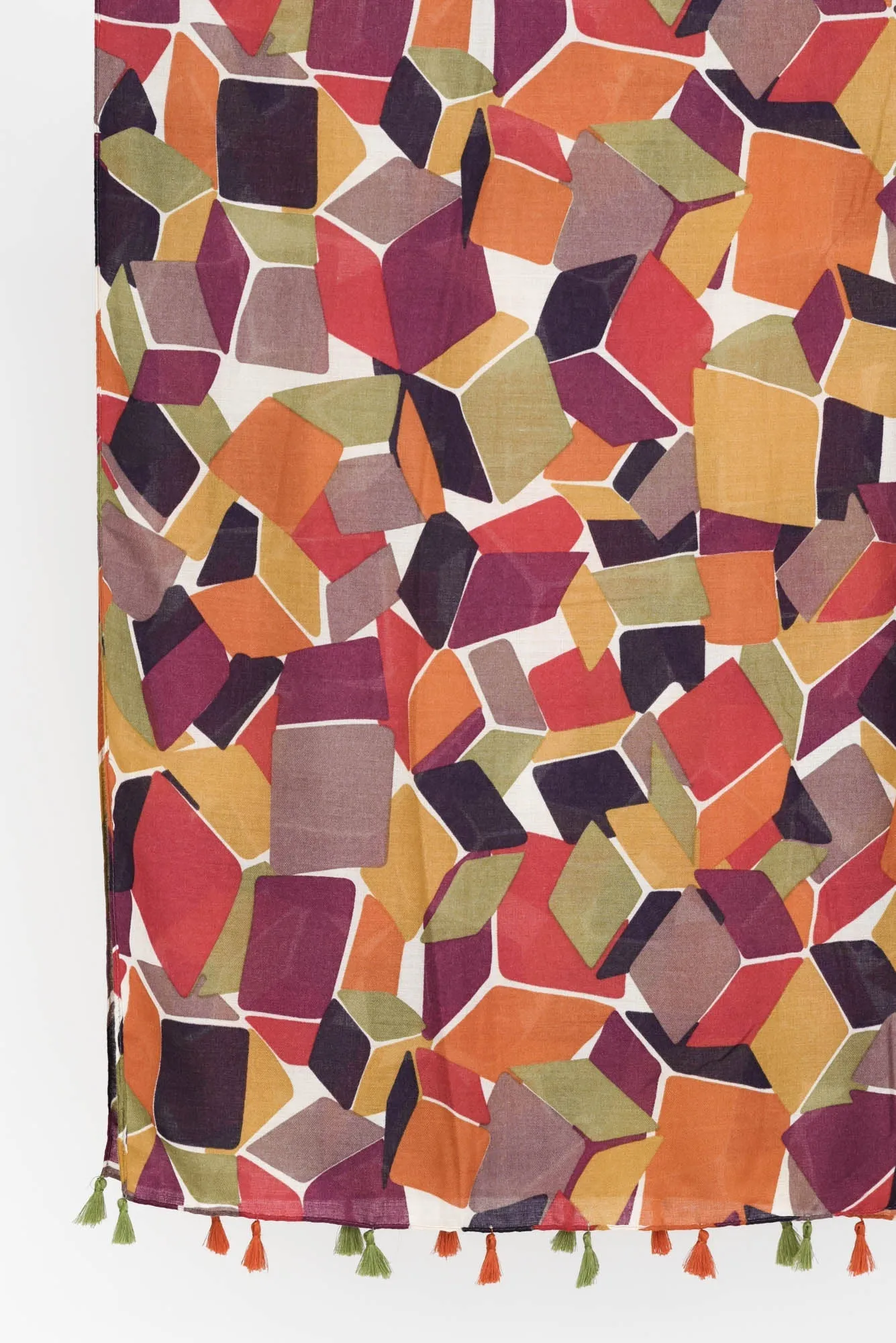 Lilla Multi Mosaic Scarf sold by Blue Bungalow product image thumbnail 2