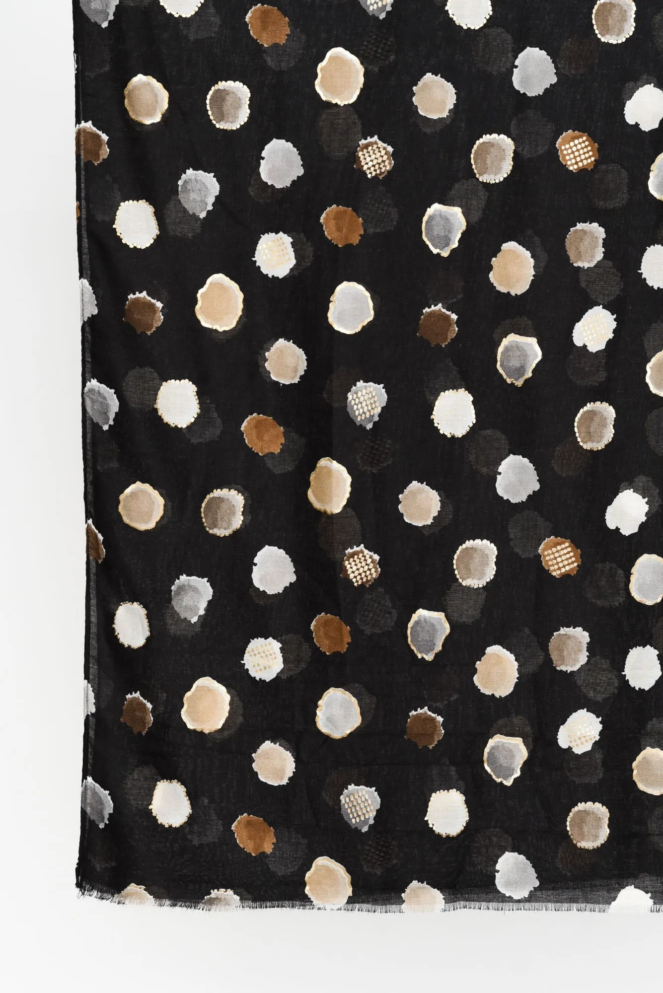 Mino Black Spot Scarf sold by Blue Bungalow product image thumbnail 2