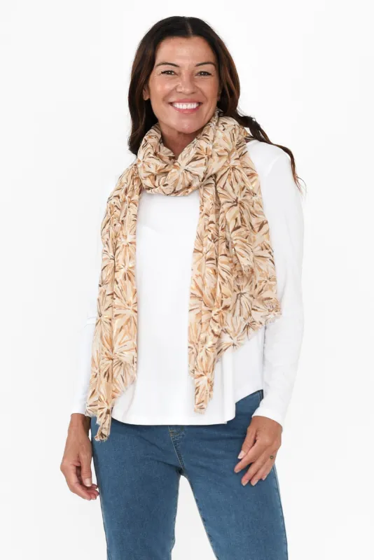 Kenali Natural Burst Scarf sold by Blue Bungalow