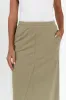 Minae Khaki Cotton Pocket Skirt sold by Blue Bungalow