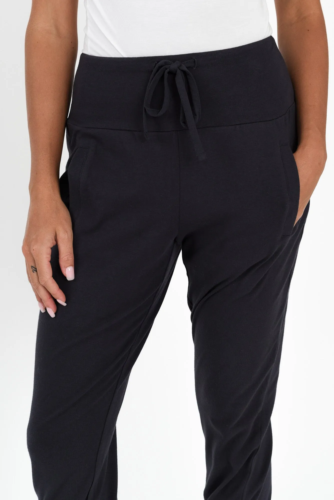 Poppy Navy Cotton Sweatpants sold by Blue Bungalow product image thumbnail 3
