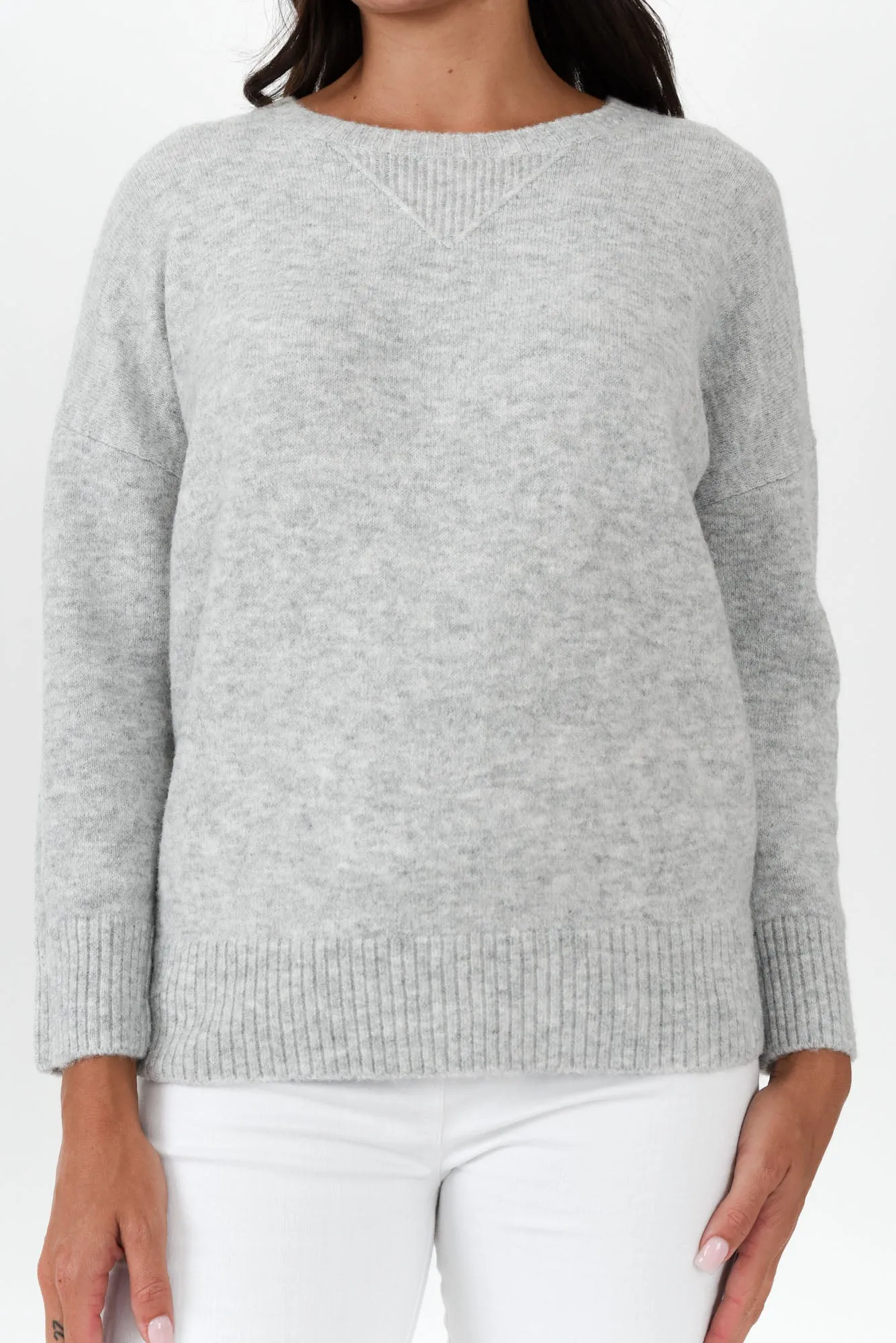 Sascha Grey Knit Jumper sold by Blue Bungalow product image thumbnail 5