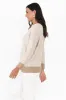 Sascha Beige Contrast Knit Jumper sold by Blue Bungalow