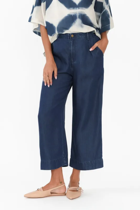Odette Mid Wash Tencel Pocket Pants sold by Blue Bungalow