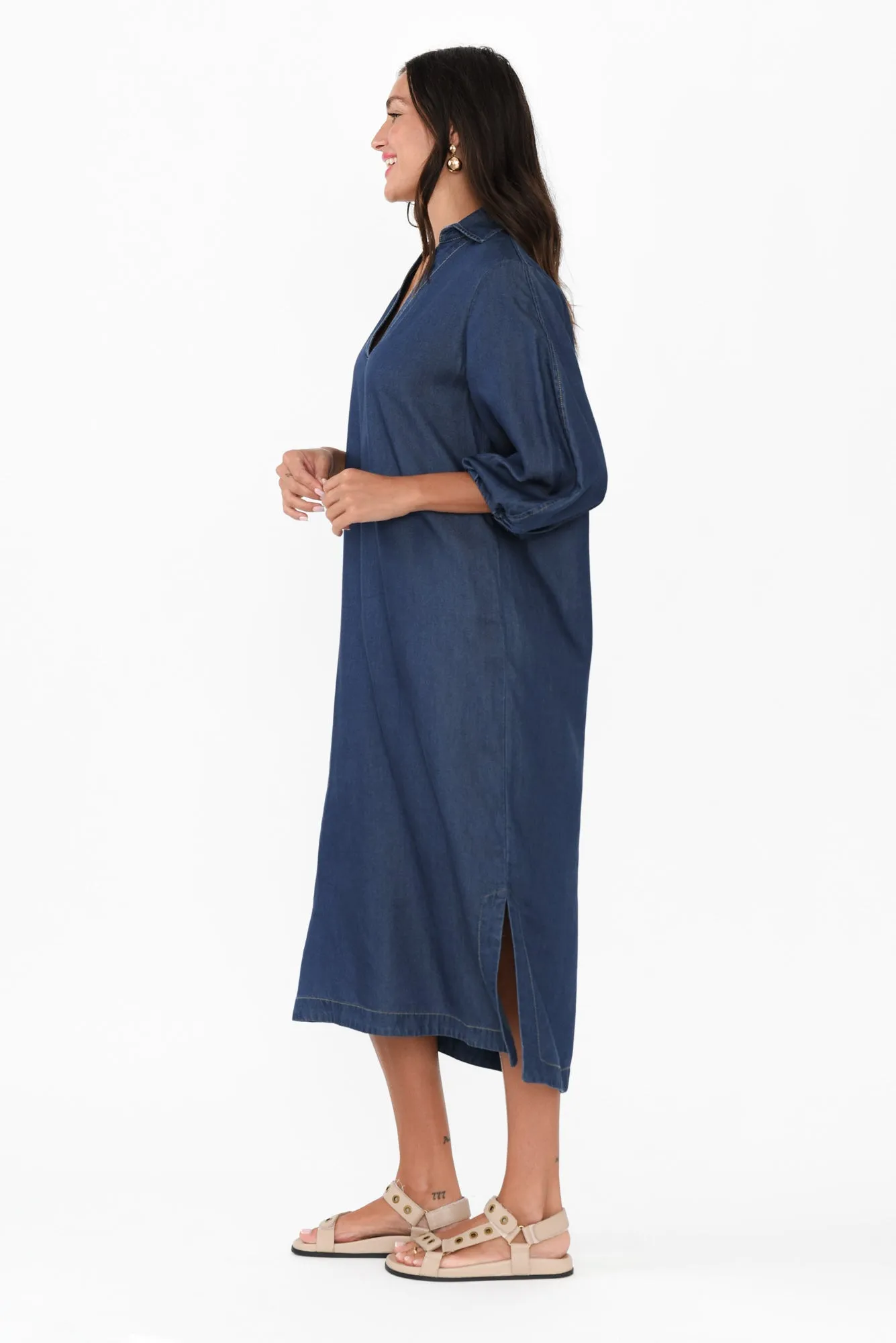 Nadine Mid Wash Tencel Dress sold by Blue Bungalow product image thumbnail 3