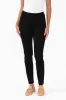 Leona Black Ponte Pants sold by Blue Bungalow