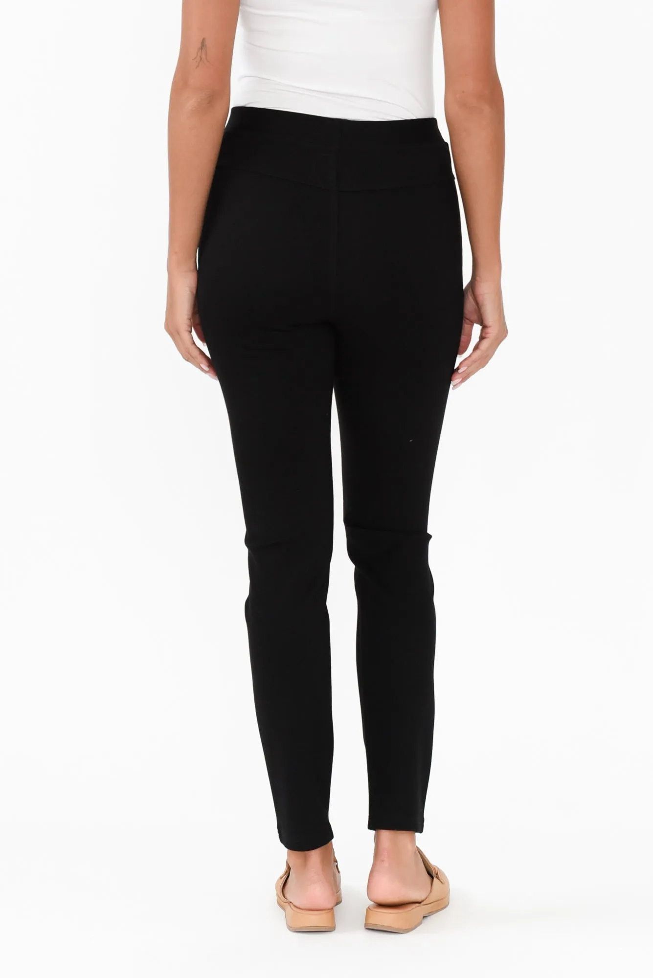 Leona Black Ponte Pants sold by Blue Bungalow product image thumbnail 4