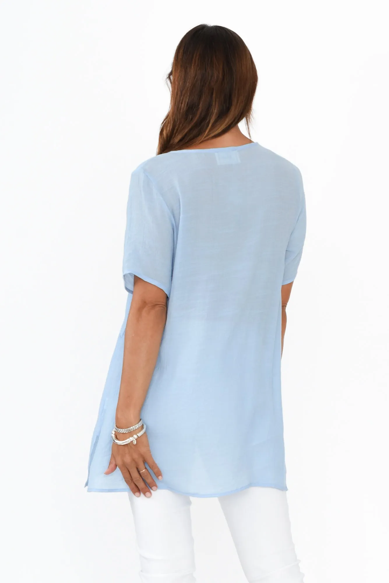 Alvina Sky Layered Tunic Top sold by Blue Bungalow product image thumbnail 4