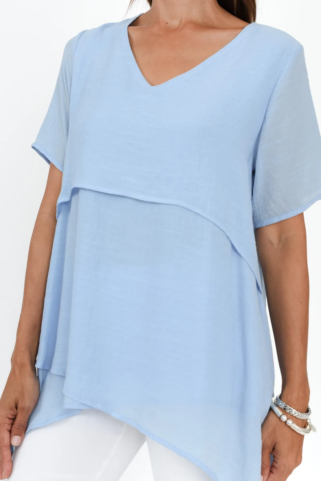 Alvina Sky Layered Tunic Top sold by Blue Bungalow product image thumbnail 5