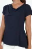 Eve Navy Bamboo Asymmetrical Top sold by Blue Bungalow