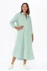 Pippa Green Stripe Cotton Shirt Dress sold by Blue Bungalow