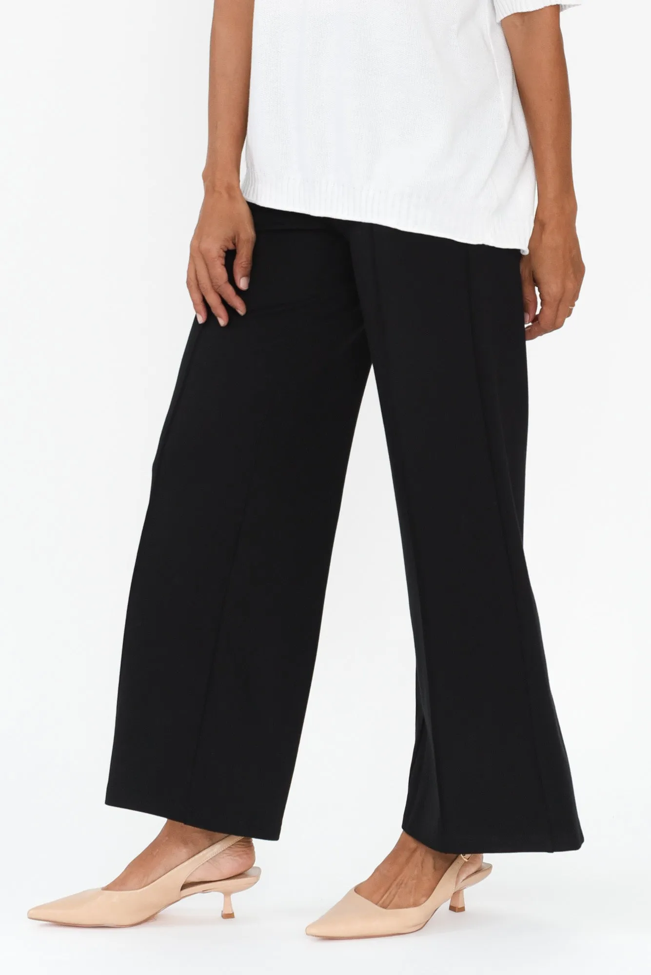 Elodie Wide Leg Ponte Pants sold by Blue Bungalow product image thumbnail 3