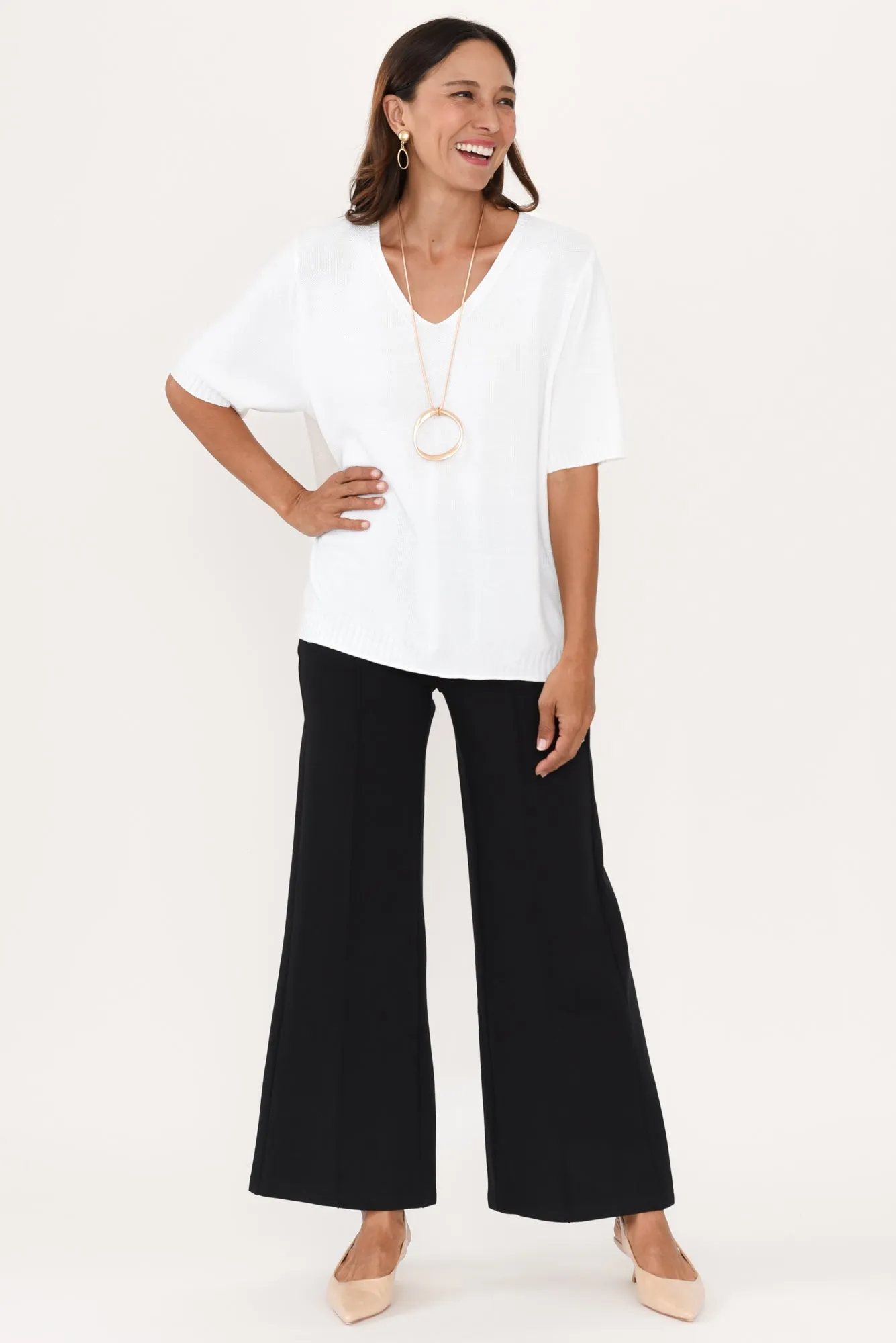 Elodie Wide Leg Ponte Pants sold by Blue Bungalow product image thumbnail 2