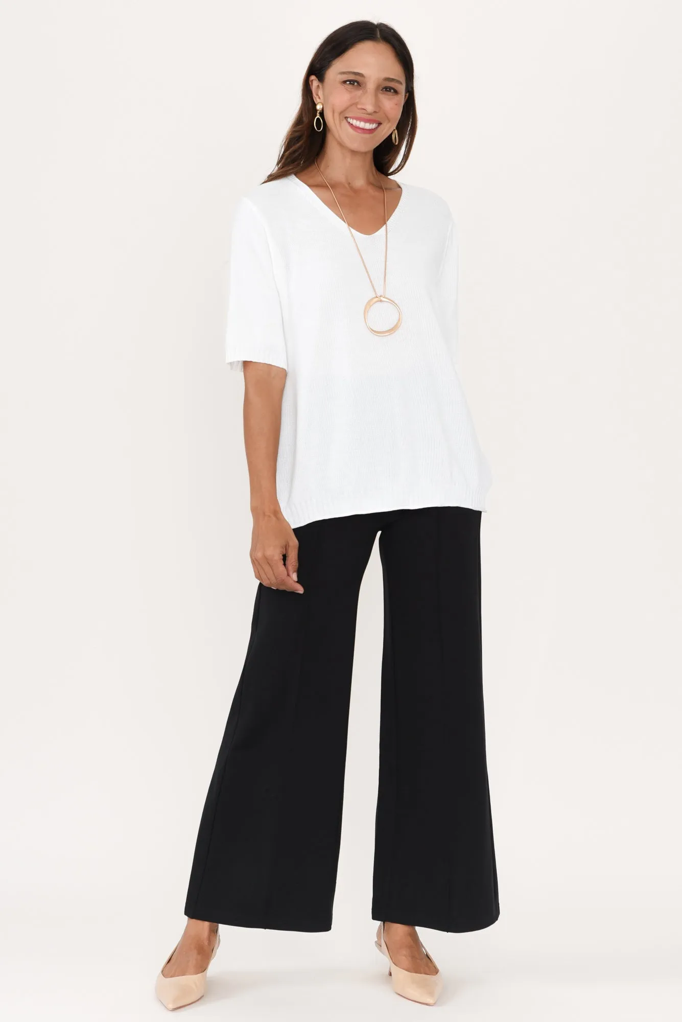 Elodie Wide Leg Ponte Pants sold by Blue Bungalow product image thumbnail 5
