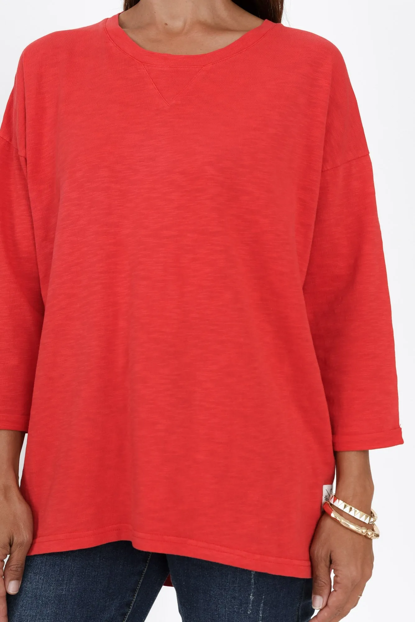 Annie Red Cotton Top sold by Blue Bungalow product image thumbnail 5