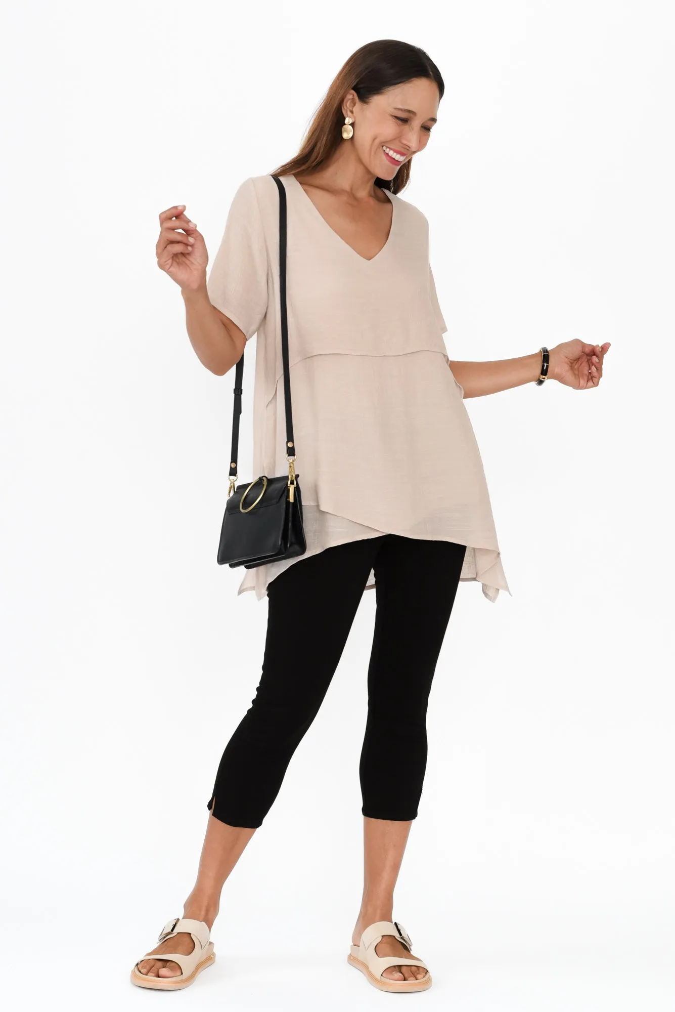 Alvina Natural Layered Tunic Top sold by Blue Bungalow product image thumbnail 2