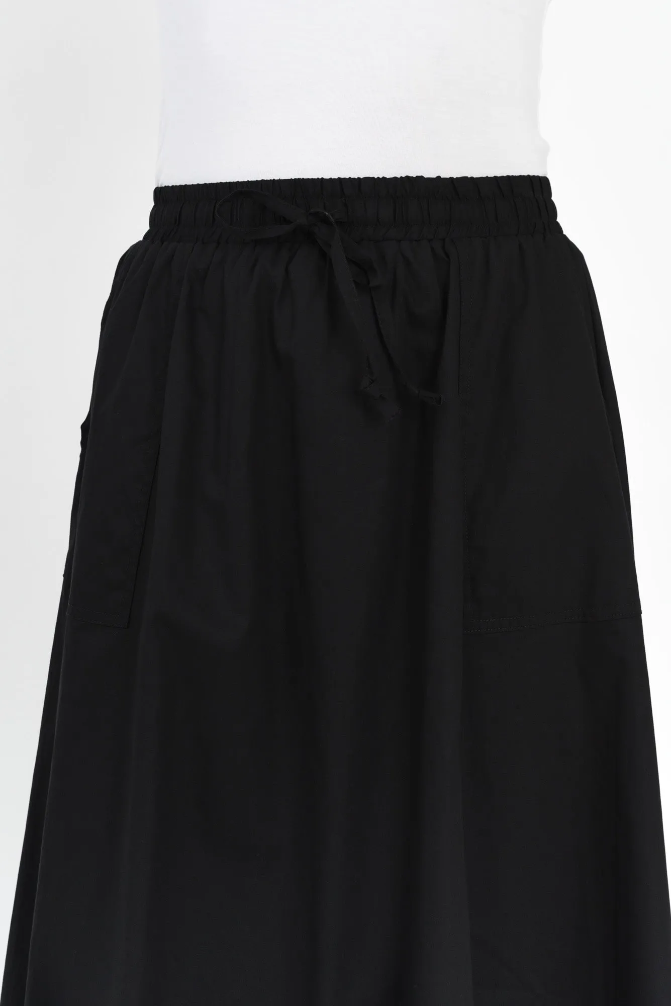 Sirah Black Cotton Skirt sold by Blue Bungalow product image thumbnail 5