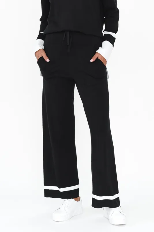 Delphine Black Knit Pants sold by Blue Bungalow