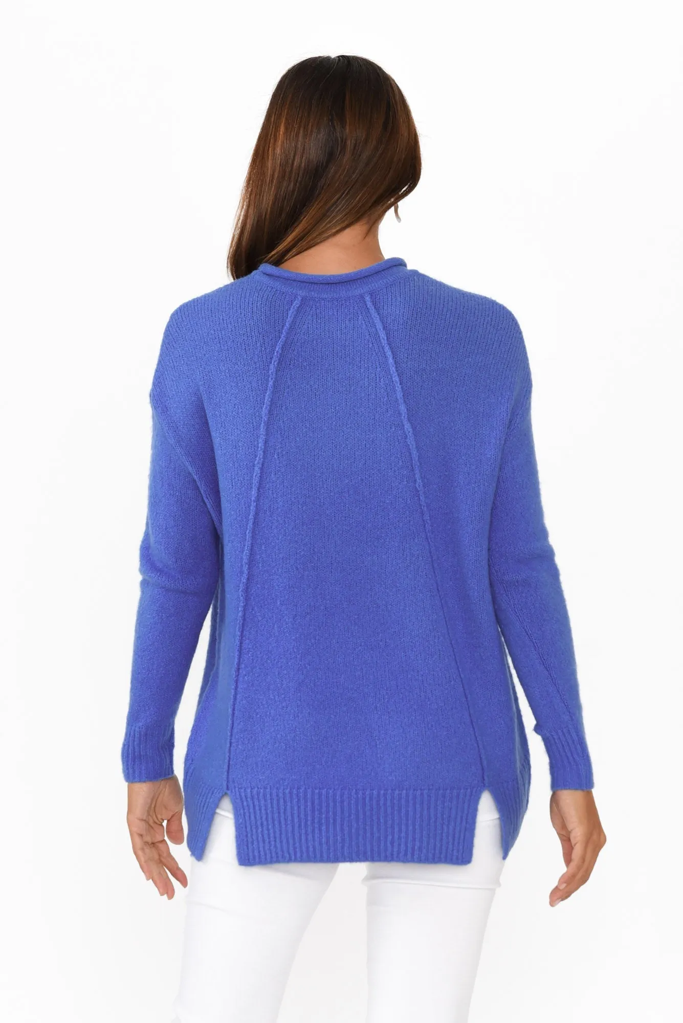 Flores Cobalt Knit Jumper sold by Blue Bungalow product image thumbnail 4