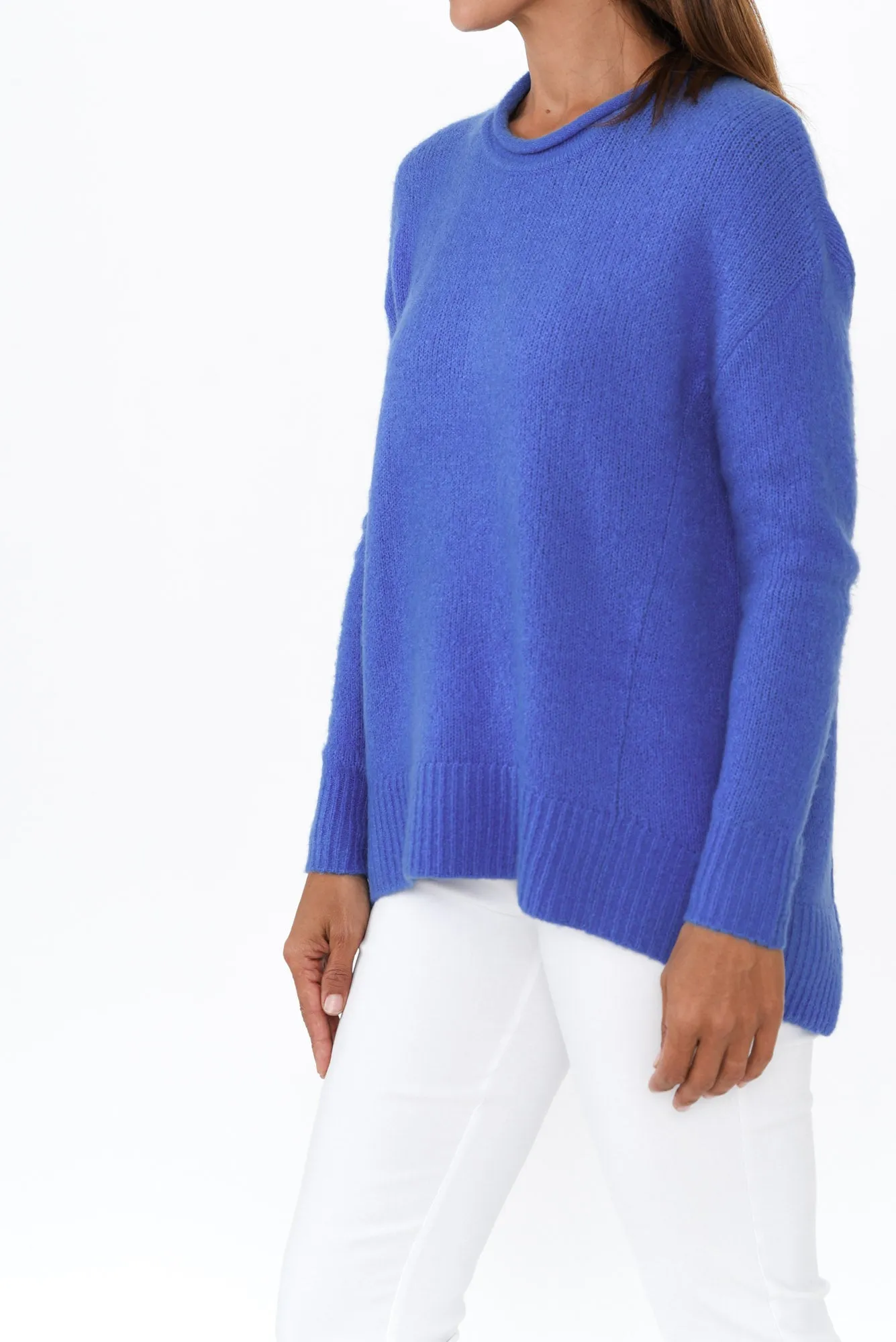 Flores Cobalt Knit Jumper sold by Blue Bungalow product image thumbnail 5