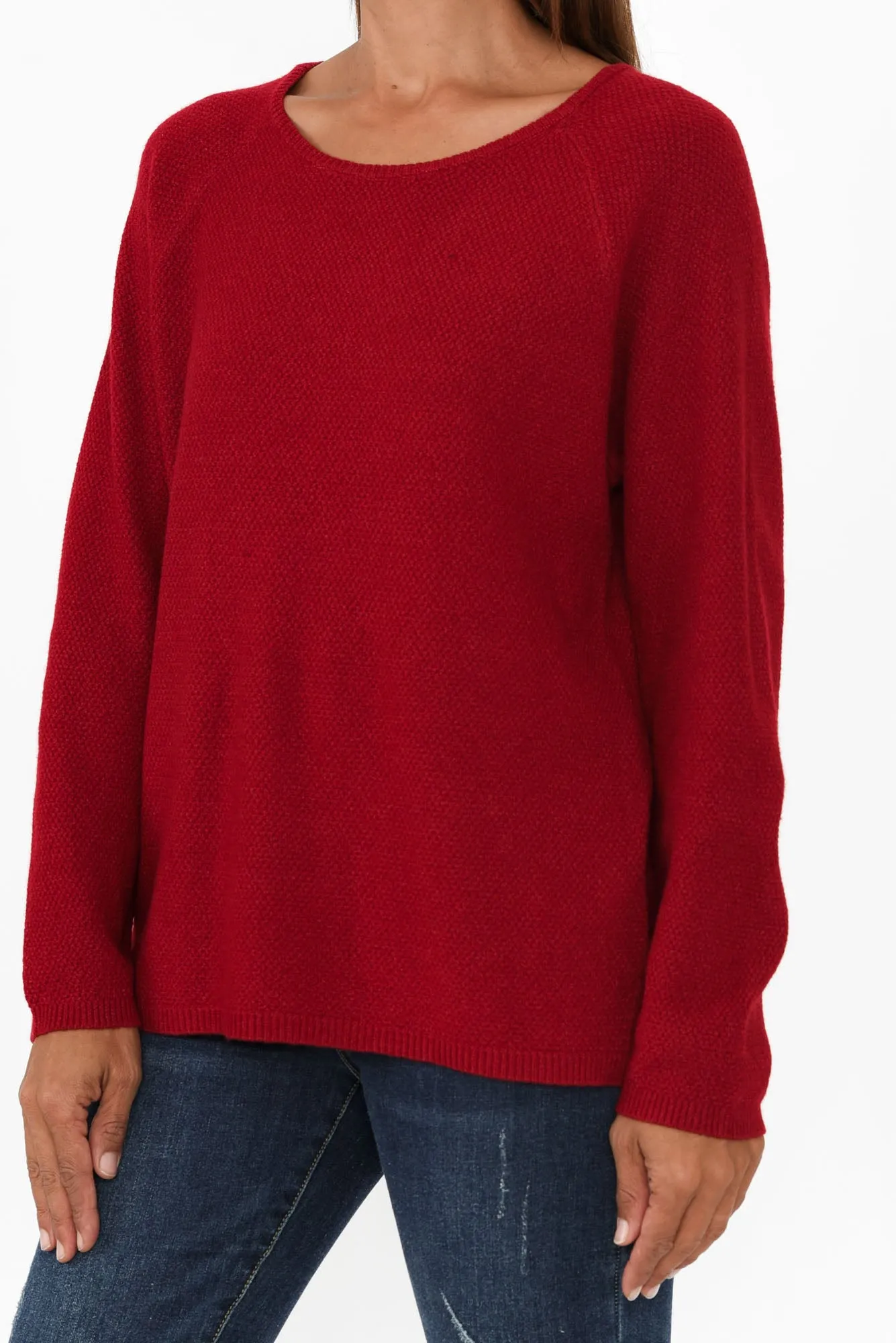 Sylvie Red Knit Jumper sold by Blue Bungalow product image thumbnail 5