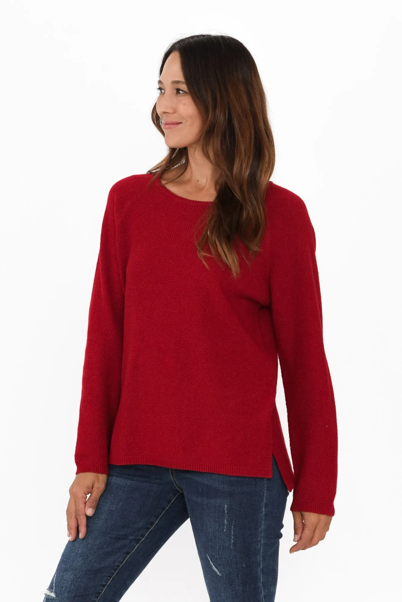 Sylvie Red Knit Jumper sold by Blue Bungalow product image thumbnail 3