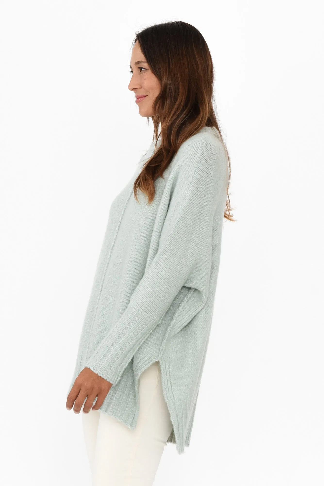 Joan Sage Knit Jumper sold by Blue Bungalow product image thumbnail 3