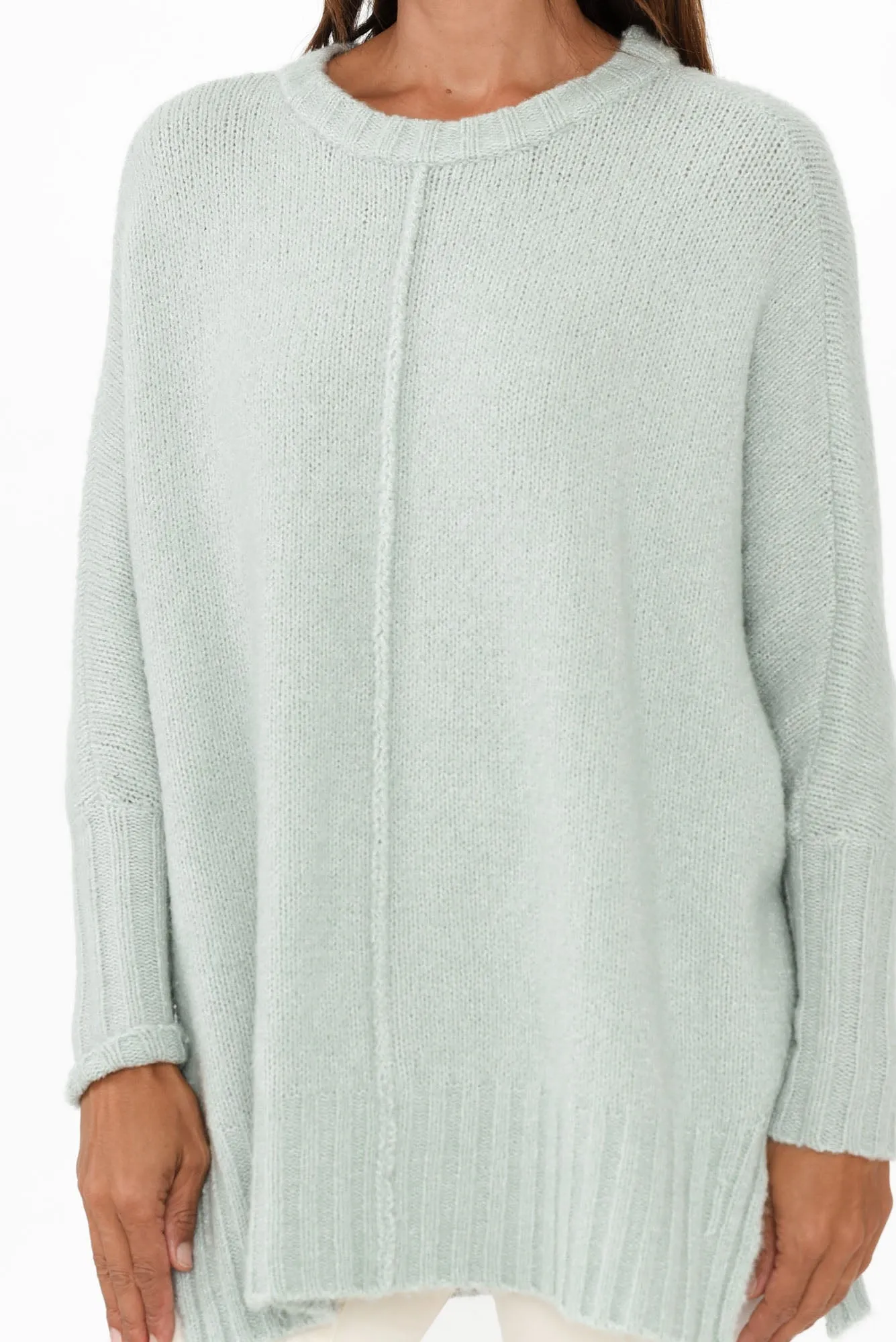 Joan Sage Knit Jumper sold by Blue Bungalow product image thumbnail 5