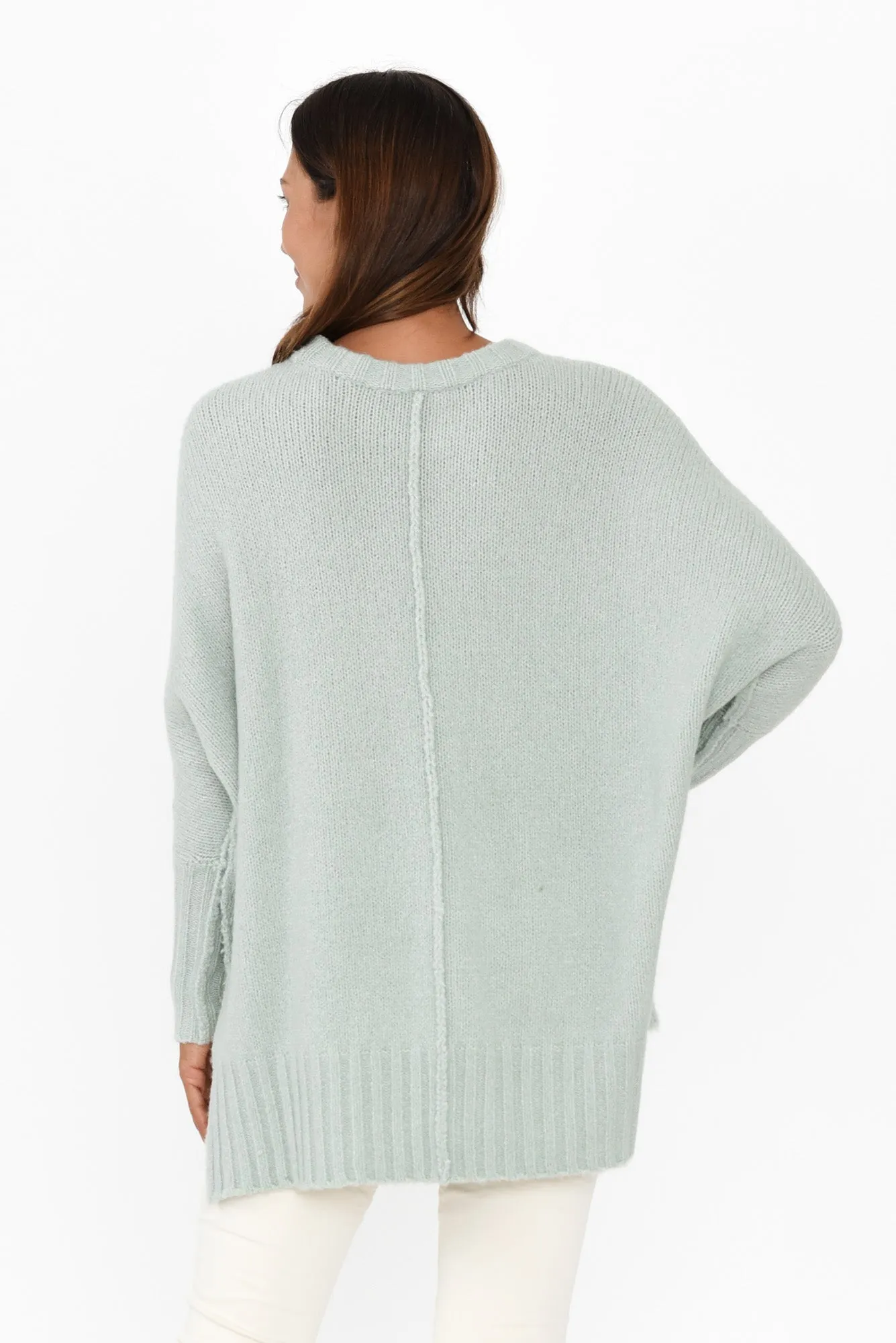 Joan Sage Knit Jumper sold by Blue Bungalow product image thumbnail 4